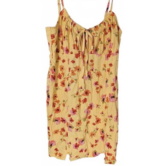 Wild Fable Women's Yellow Floral Print Sundress Size  NWT - Picture 1 of 10